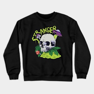 Skull with ufo Stranger Crewneck Sweatshirt